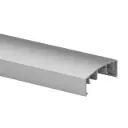 Main-courante, Easy Alu, 70x26 mm, à clipser; 165950-050-18; L=5000 mm, aluminium brossé, anodisé 25µm (16595057018) - NEW; BLACK LINE