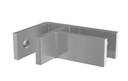 Pince de liaison, 90°, excl. caoutchouc; 160292-22-18; , pour verre 16,76 - 21,52 mm, aluminium brossé 