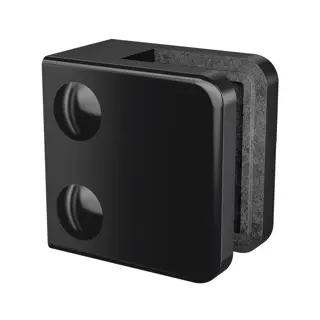 Pince á verre, MOD 2100, sans cales; 102100-000-82; , plat, zamak, noir satiné (RAL 9005), surface texturée, une seule couche
