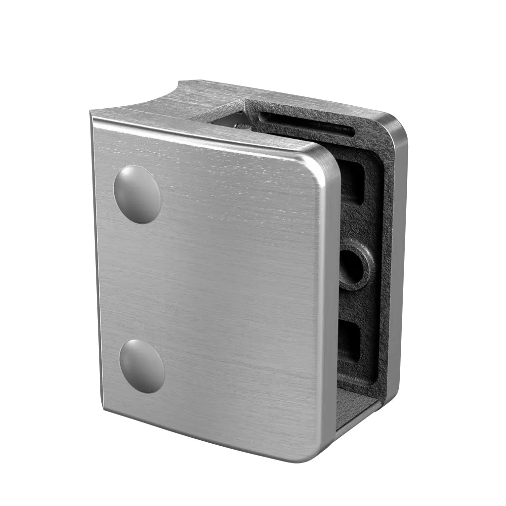 Pince á verre, MOD 2300, sans cales; 142300-048-12; , pour tube Ø48,3 mm, acier inoxydable 316, brossé - NEW