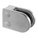 Pince á verre, MOD 2500, sans cales; 102500-048-19; tube Ø48,3 mm, zamak, aspect inox brossé