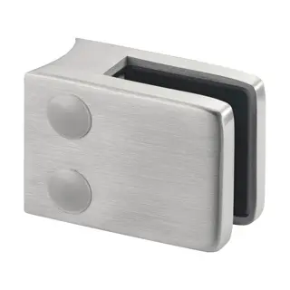 Pince à verre, MOD 4200, sans cales; 104200-048-19; tube Ø48,3 mm, zamak, aspect inox brossé (10420004819)