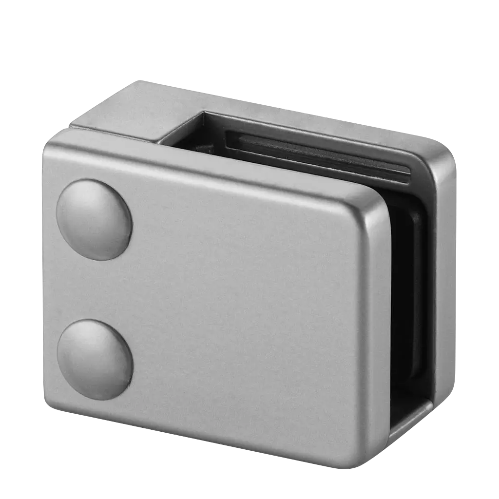 Pince à verre, MOD 4200, sans cales; 164200-000-36; , plat, aluminium, blanc aluminium (RAL 9006) - NEW; BLACK LINE