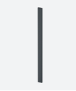 Poteau, Easy Alu, 60x15 mm; 160560-117-33; H=1165 mm, aluminium, gris anthracite RAL 7016 (16056011733) - NEW; BLACK LINE