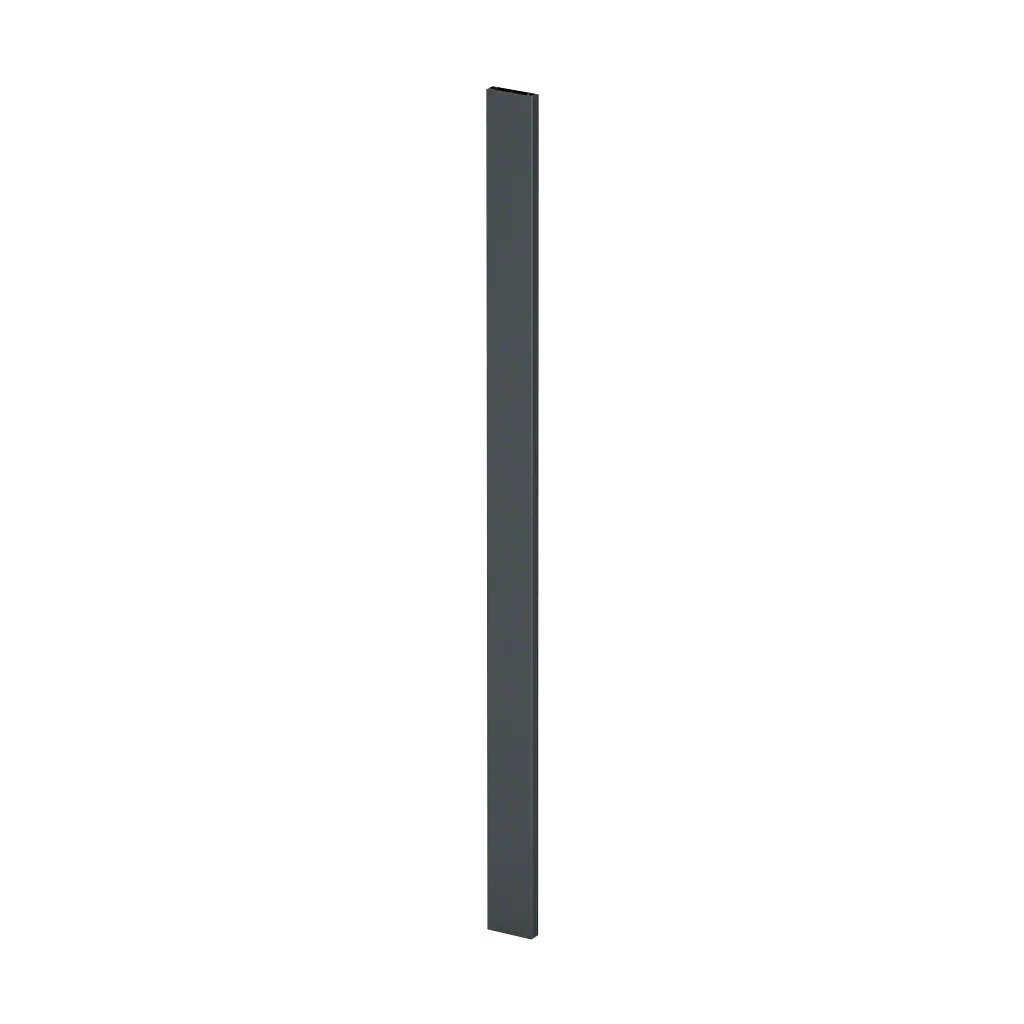 Poteau, Easy Alu, 60x15 mm; 160561-104-33; H=1040 mm, aluminium, gris anthracite RAL 7016 (16056010433)