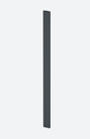 Poteau, Easy Alu, 60x15 mm; 160561-114-33; H=1140 mm, aluminium, gris anthracite RAL 7016 (16056011433)