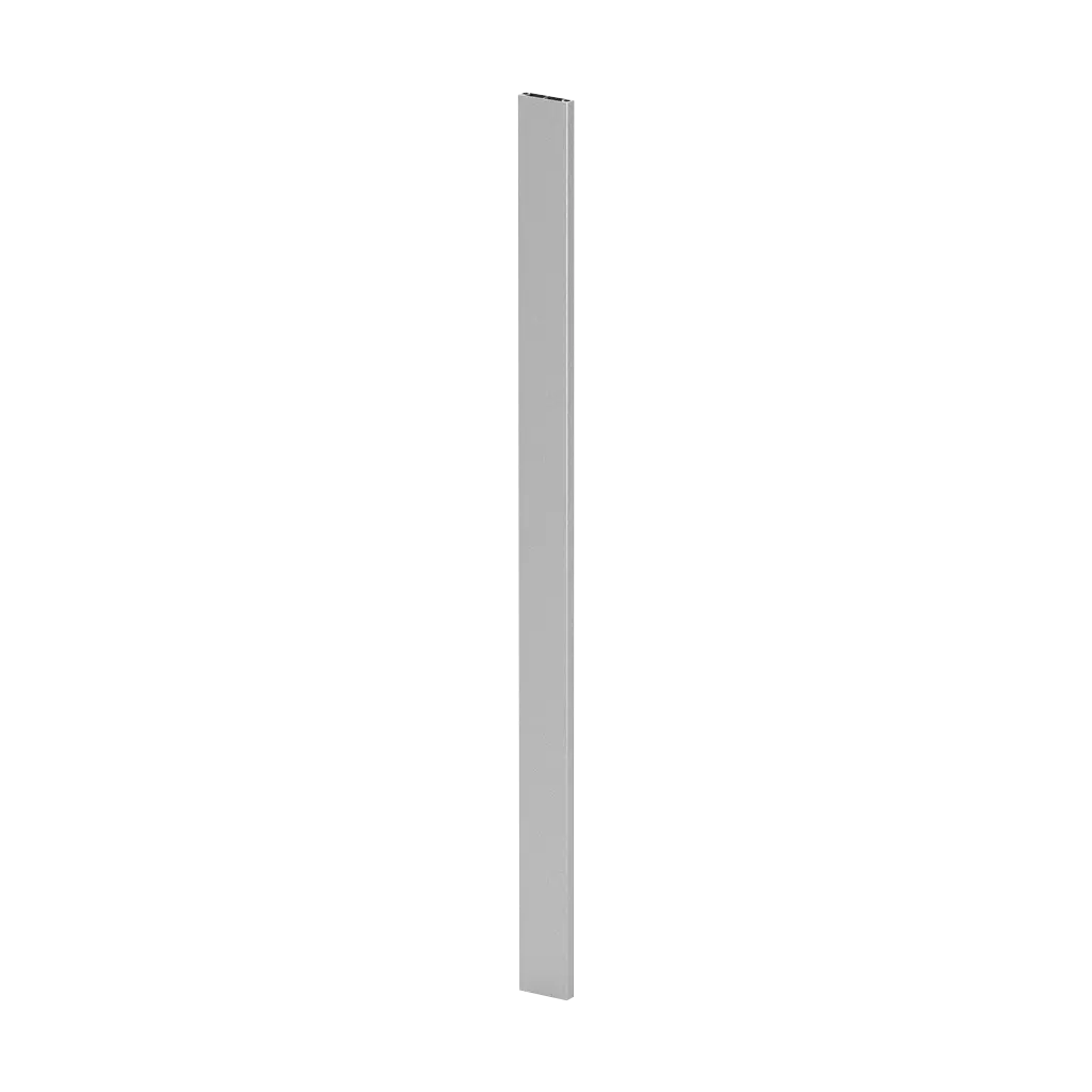 Poteau, Easy Alu, 60x15 mm; 160561-124-18; H=1240 mm, aluminium brossé, anodisé 25µm (16056012418)