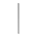 Poteau, Easy Alu, 60x15 mm; 160561-124-18; H=1240 mm, aluminium brossé, anodisé 25µm (16056012418)