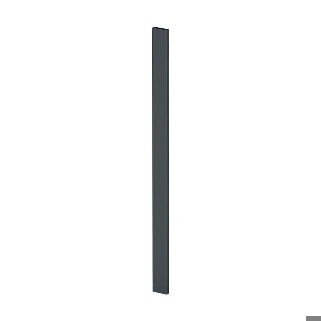 Poteau, Easy Alu, 60x15 mm; 160561-124-33; H=1240 mm, aluminium, gris anthracite RAL 7016 (16056012433)