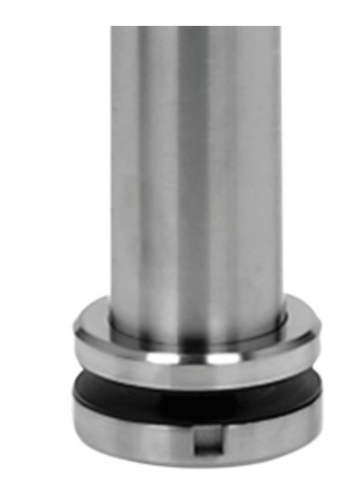 Poteau, MOD 0564, Ø42,4 mm x 2 mm; 130545; pour escalier, H=1150 mm, inox brossé 304 (13056424212)