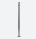 Poteau, Ø42,4 mm x 2 mm, M8 deux côtés; 140962-242-02-12; pince à verre, horiz., H=989 mm, inox brossé 316 (14096324212)