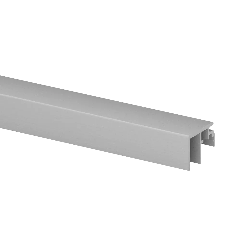 Profil de recouvrement eg Smart, m. au sol; 166972-010-50-18; 10 mm, L=5000 mm, aluminium brossé, anodisé (16697251018)
