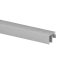 Profil de recouvrement eg Smart, m. au sol; 166972-010-50-18; 10 mm, L=5000 mm, aluminium brossé, anodisé (16697251018)