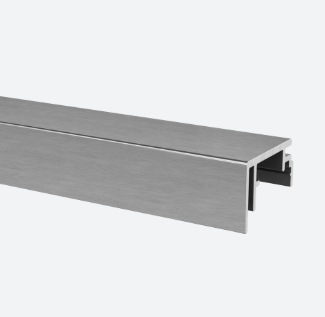 Profil de recouvrement, Strong, m. au sol; 166975-003-50-18; , L=5000 mm, U=3 mm, aluminium, brossé - NEW