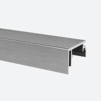 Profil de recouvrement, Strong, m. latéral; 166977-003-50-18; , L=5000 mm, U=3 mm, aluminium, brossé - NEW