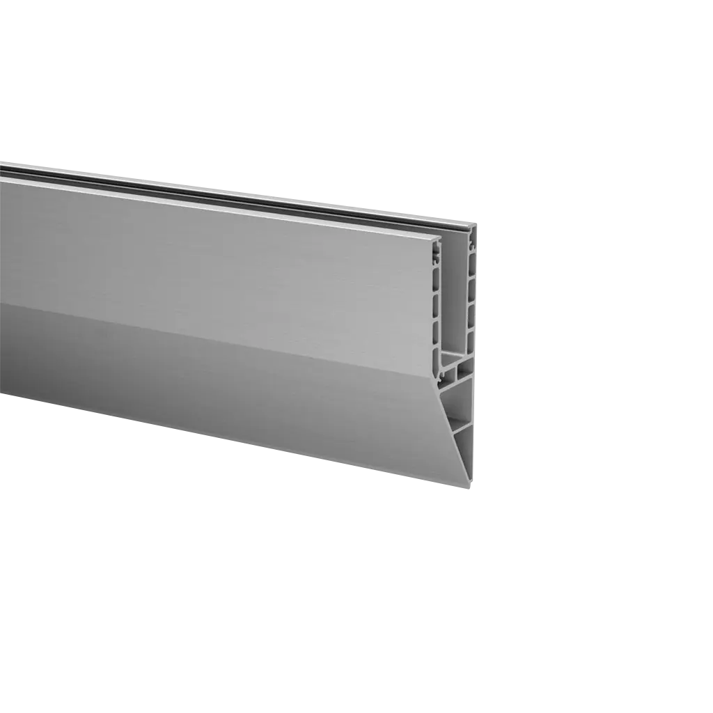 Profil de sol, EG Smart "Y", mont. latéral; 168240-050-99-18; , L=5000 mm, sans trous pré-percés, aluminium, brossé, anodisé 25µm