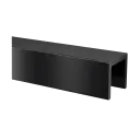 Profil en U, Easy Glass; 166944-050-22-82; , L=5000 mm, pour verre 21,52 mm, aluminium, noir satiné (RAL 9005), surface texturée, une seule couche - NEW; BLACK LINE