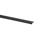 Profilé de main courante Edge, Easy Glass; 166940-025-18-82; , L=2500 mm, pour verre 16,76 - 17,52 mm, aluminium, noir satiné (RAL 9005), surface texturée, une seule couche