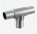 Raccord "T"; 140307-248-12; tube Ø48,3 mm x 2 mm, inox brossé 316 (14030724812)