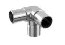 Raccord, 90°, + 1 départ 90°; 140304-048-12; tube Ø48,3 mm x 2,6 mm, inox brossé 316 (14030404812)