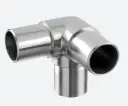 Raccord, 90°, + 1 départ 90°; 140304-248-12; tube Ø48,3 mm x 2 mm, inox brossé 316 (14030424812)