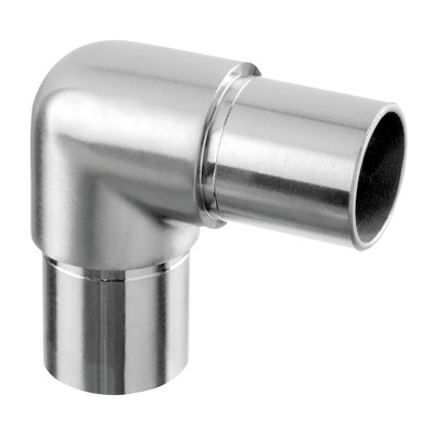 Raccord, 90°, arrondi; 130303-248-12; tube Ø48,3 mm x 2 mm, inox brossé 304 (13030324812) - SELL OUT