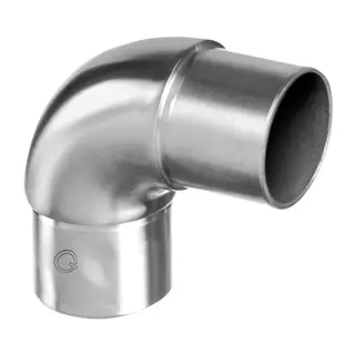 Raccord, 90°, courbé; 130305-248-12; tube Ø48,3 mm x 2 mm, inox brossé 304 (13030524812)