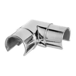 Raccord, 90°, horizontal; 136313-042-12; tube à fd de gorge, Ø42,4x1,5 mm, inox brossé 304 (13631304212)