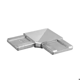 Raccord, Square Line, 90°; 134301-041-12; tube 40x10x1,5 mm, inox brossé 304 (13430104112) - SELL OUT