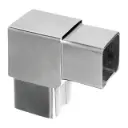 Raccord, Square Line, 90°; 144301-040-12; tube 40x40x2 mm, inox brossé 316 (14430104012)