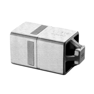 Raccord, Square Line, Easy Hit; 145794-040; tube 40x40x2 mm, inox brut 316 (14579204000)