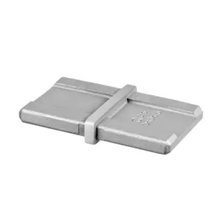 Raccord, Square Line; 144790-041-12; tube 40x10x1,5 mm, inox brossé 316 (14479004112)