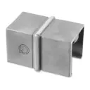 Raccord, carré; 146794-040-12; tube à fd de gorge, 40x40x1,5 mm, inox brossé 316 (14679004012)