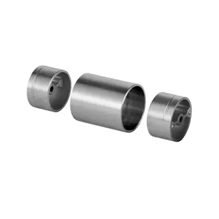 Raccord, incl. 2 adpatateurs; 170793-042; main-courante bois Ø42 mm, inox brossé 304 (20079004212)
