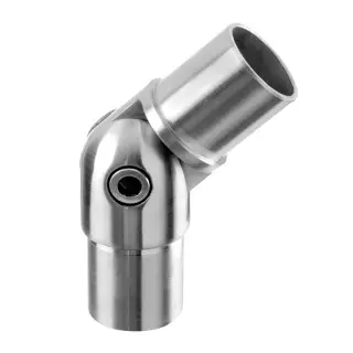 Raccord, orientable, (- 90° à + 90°); 140302-248-12; tube Ø48,3 mm x 2 mm, inox brossé 316 (14030224812)