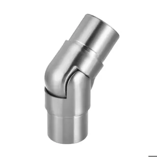 Raccord, orientable, (0°-70°); 130312-042-12; tube Ø42,4 mm x 2,6 mm, inox brossé 304 (13031204212)