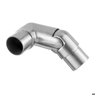 Raccord, orientable, droite, (0°-70°); 130317-242-02; tube Ø42,4 mm x 2 mm, inox brossé 304 (13031824212)