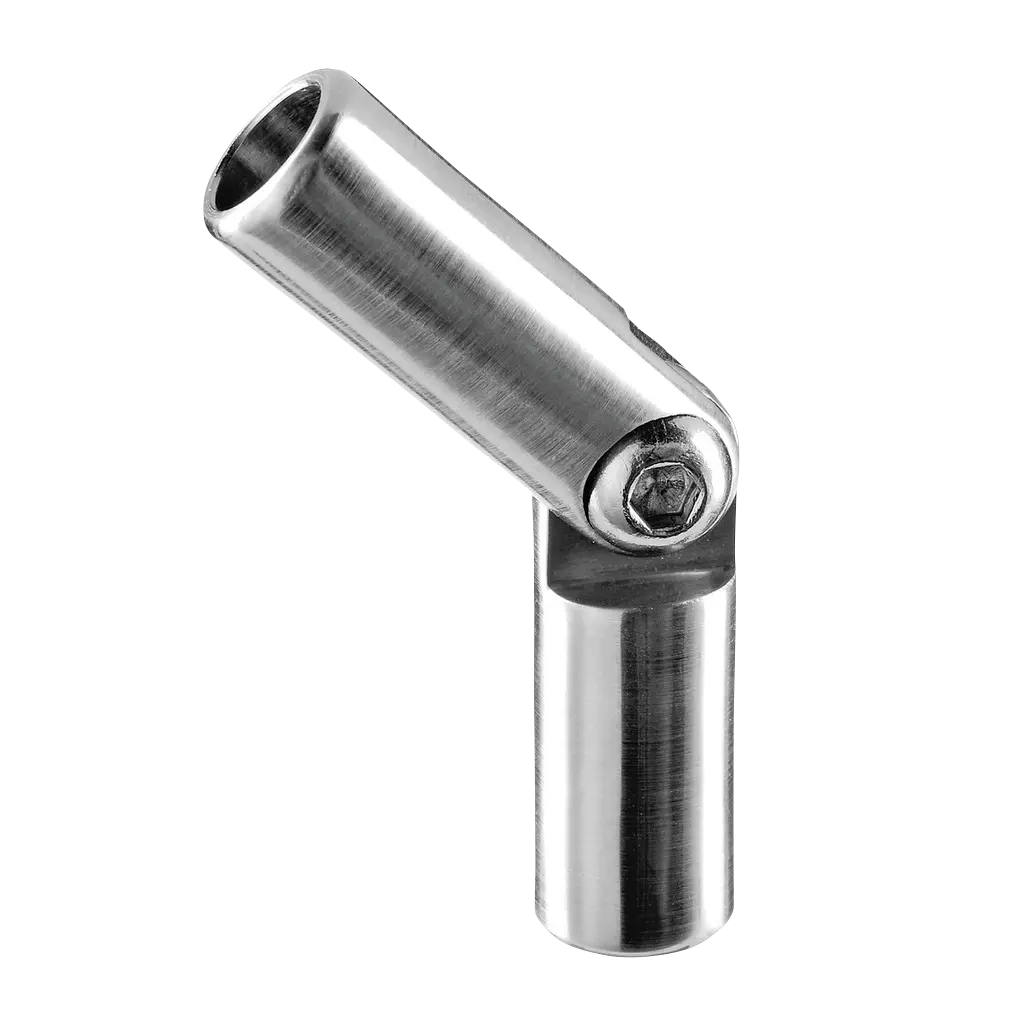 Raccord, orientable, pour barre, ±90°; 131312-012-12; barre Ø12 mm, inox brossé 304 (13030201212)