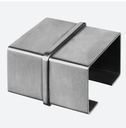 Raccord, rectangulaire; 146794-640-12; tube à fd de gorge, 60x40x1,5 mm, inox brossé 316 (14679064012)