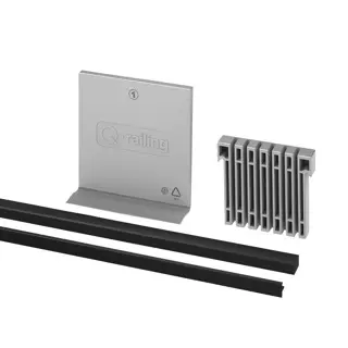 Set de cales en cautchouc, fixé, EG Pro; 208100-050-13; L=5000 mm, pour verre 12,76 mm (19690191300)