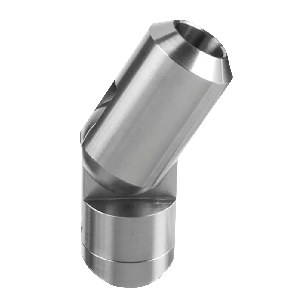 Support de barre orientable montage entre poteau; 130855-000; barre Ø12 mm, plat, inox brossé 304 (13085500012) - Q-TUBE