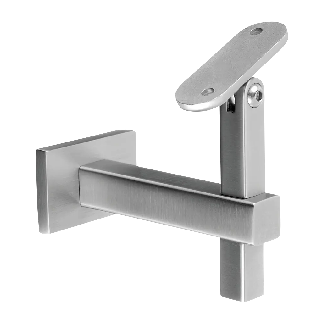 Support de main-courante Square L. orientable; 134145-000-12; pour mur, main-courante plat, inox brossé 304 (13414500012)