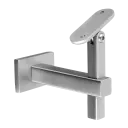 Support de main-courante Square L. orientable; 134145-000-12; pour mur, main-courante plat, inox brossé 304 (13414500012)