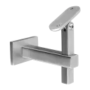 Support de main-courante Square L. orientable; 144145-000-12; pour mur, main-courante plat, inox brossé 316 (14414500012)