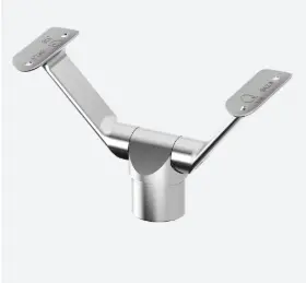 Support de main-courante double, t=Ø48,3x2mm; 140694-048-12; orientable, main-courante Ø48,3mm, inox brossé 316 (14069424812)