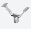 Support de main-courante double, t=Ø48,3x2mm; 140694-048-12; orientable, main-courante Ø48,3mm, inox brossé 316 (14069424812)