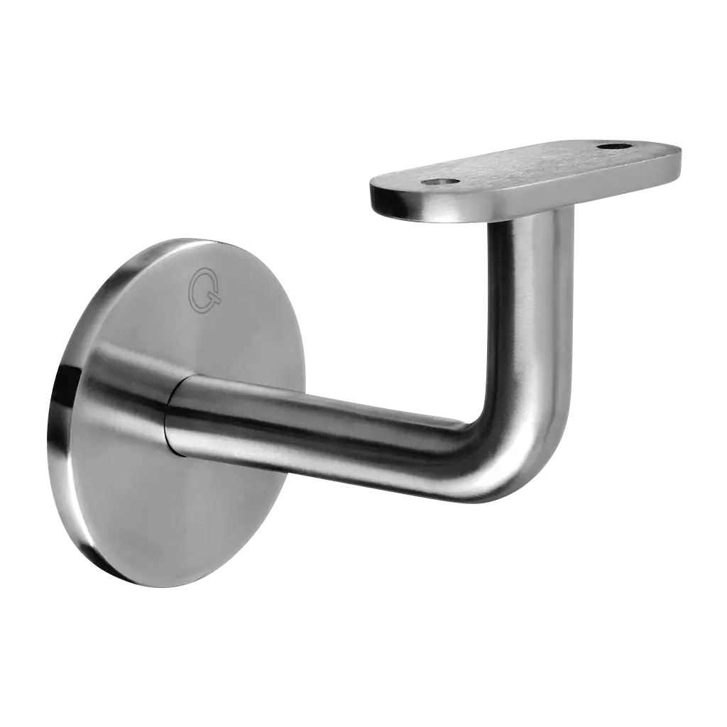 Support de main-courante p. mur, filetage M8; 140111-000-12; main-courante plat, inox brossé 316 (14011100012)