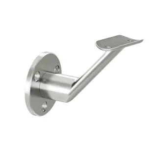 Support de main-courante pour mur, MOD 0126; 130126-048-12; main-courante Ø48,3 mm, inox brossé 304 (13012604812)