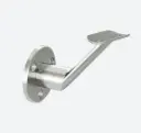 Support de main-courante pour mur, MOD 0126; 140126-042-12; main-courante Ø42,4 mm, inox brossé 316 (14012604212)
