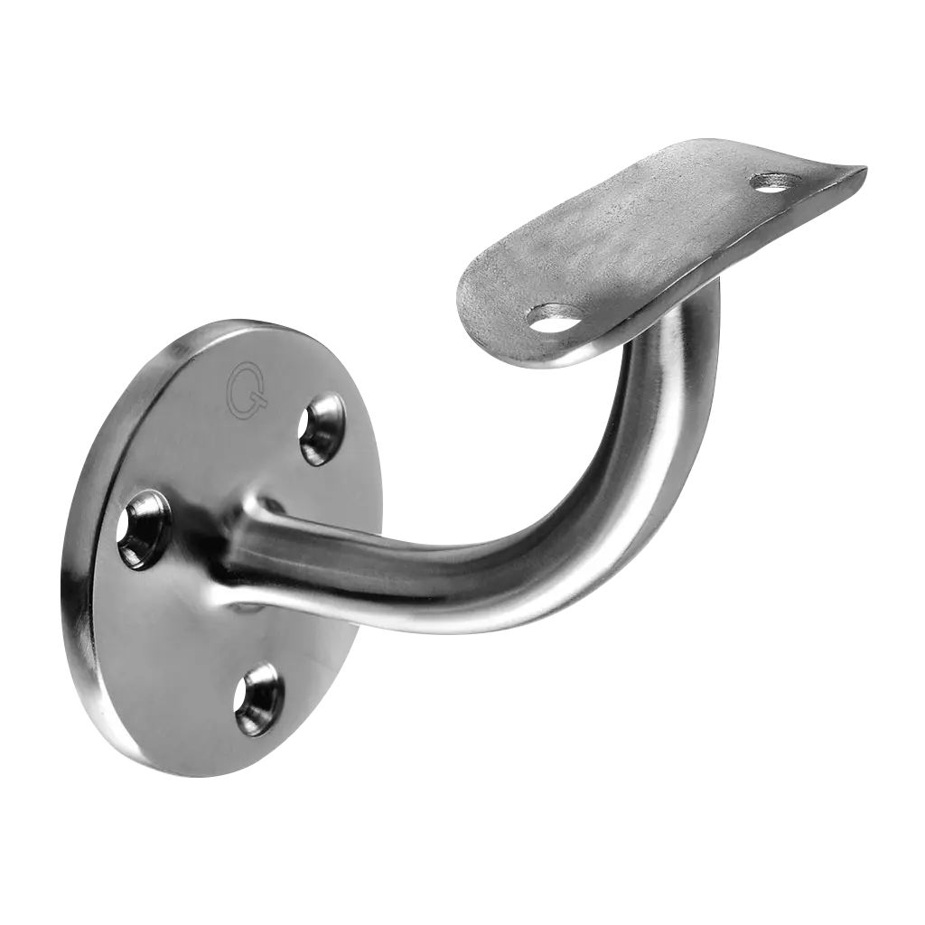 Support de main-courante pour mur; 100112-042; main-courante Ø42,4 mm, zamak, aspect inox brossé (10011204219)